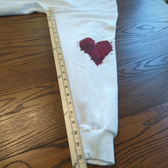 Hard Rock Hotel & Casino Biloxi white zip Hoodie size L Queen of Hearts Graphic - Picture 15 of 16